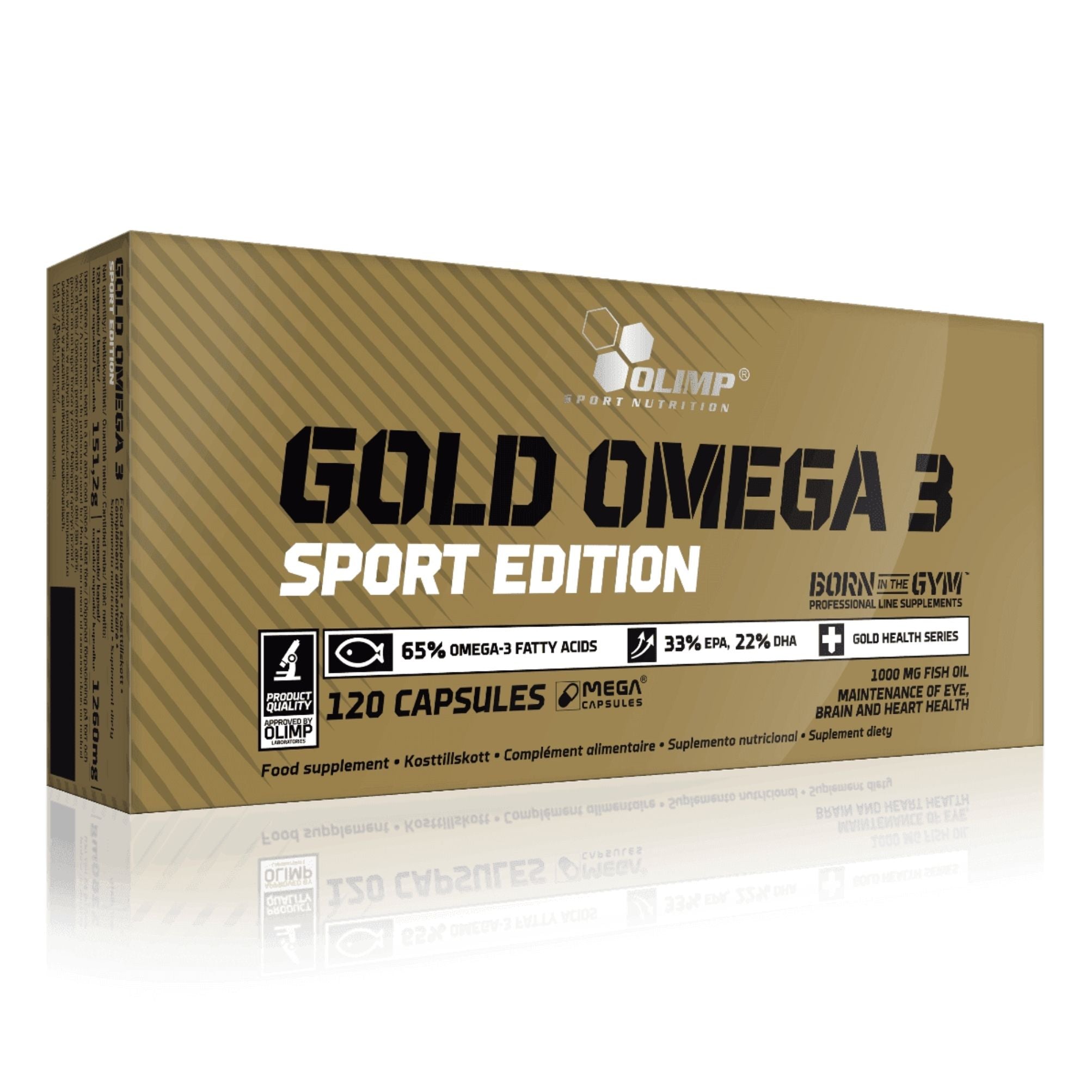 olimp gołd omega 3 sport edition 120 kapsler 33% epa 22% dha