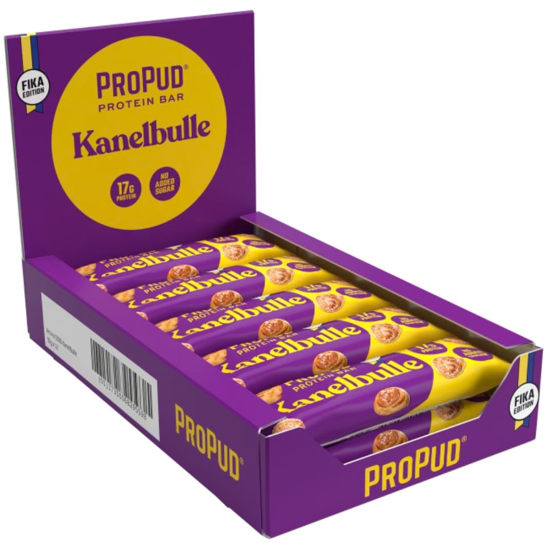 ProPud Protein Bar, 55gx12, Kanelbolle