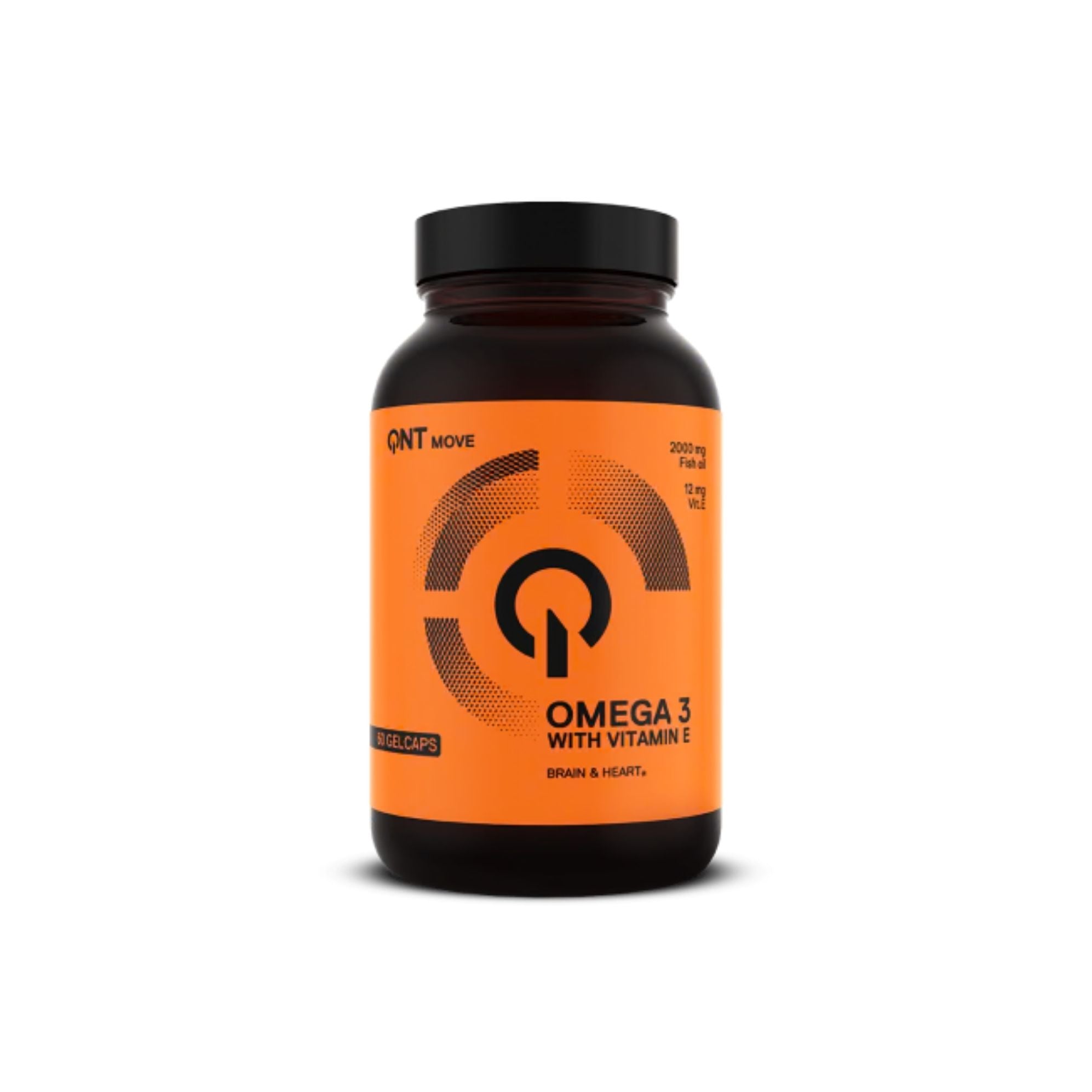 QNT omega3 med vitamin E 1000mg kapsler glass