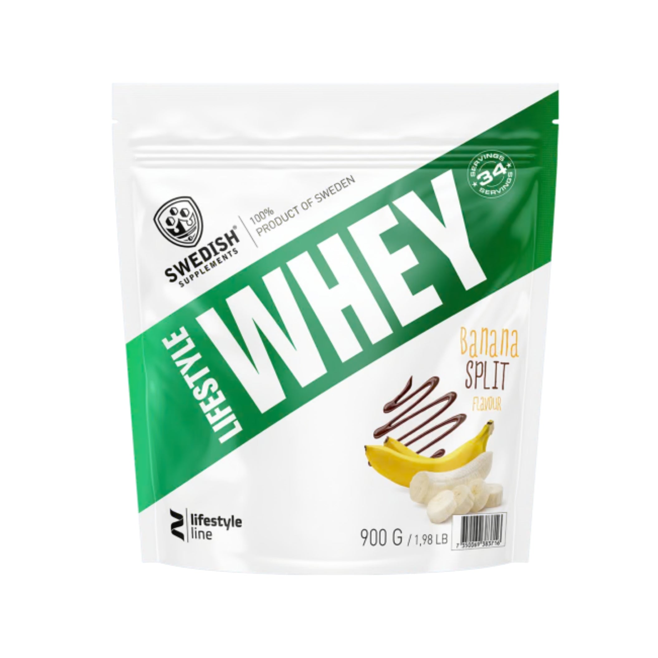swedish supplements whey lifestyle banan splitt