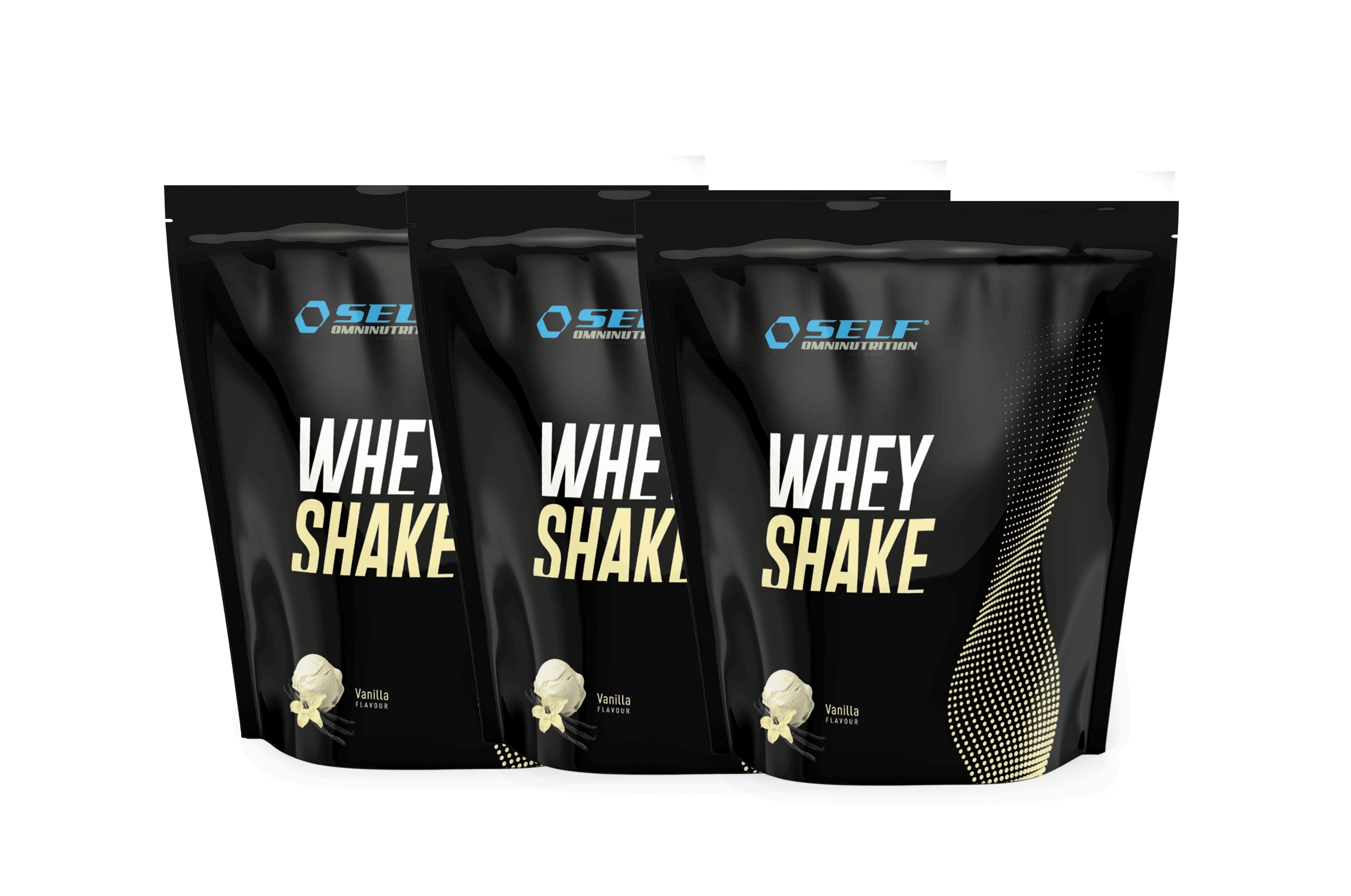 Self whey shake 3x1 kg, 3pk